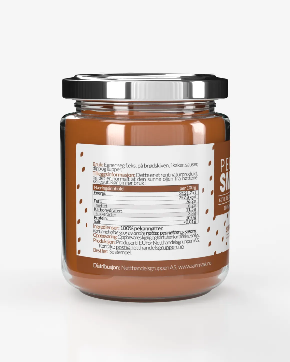 Pekansmør 250g