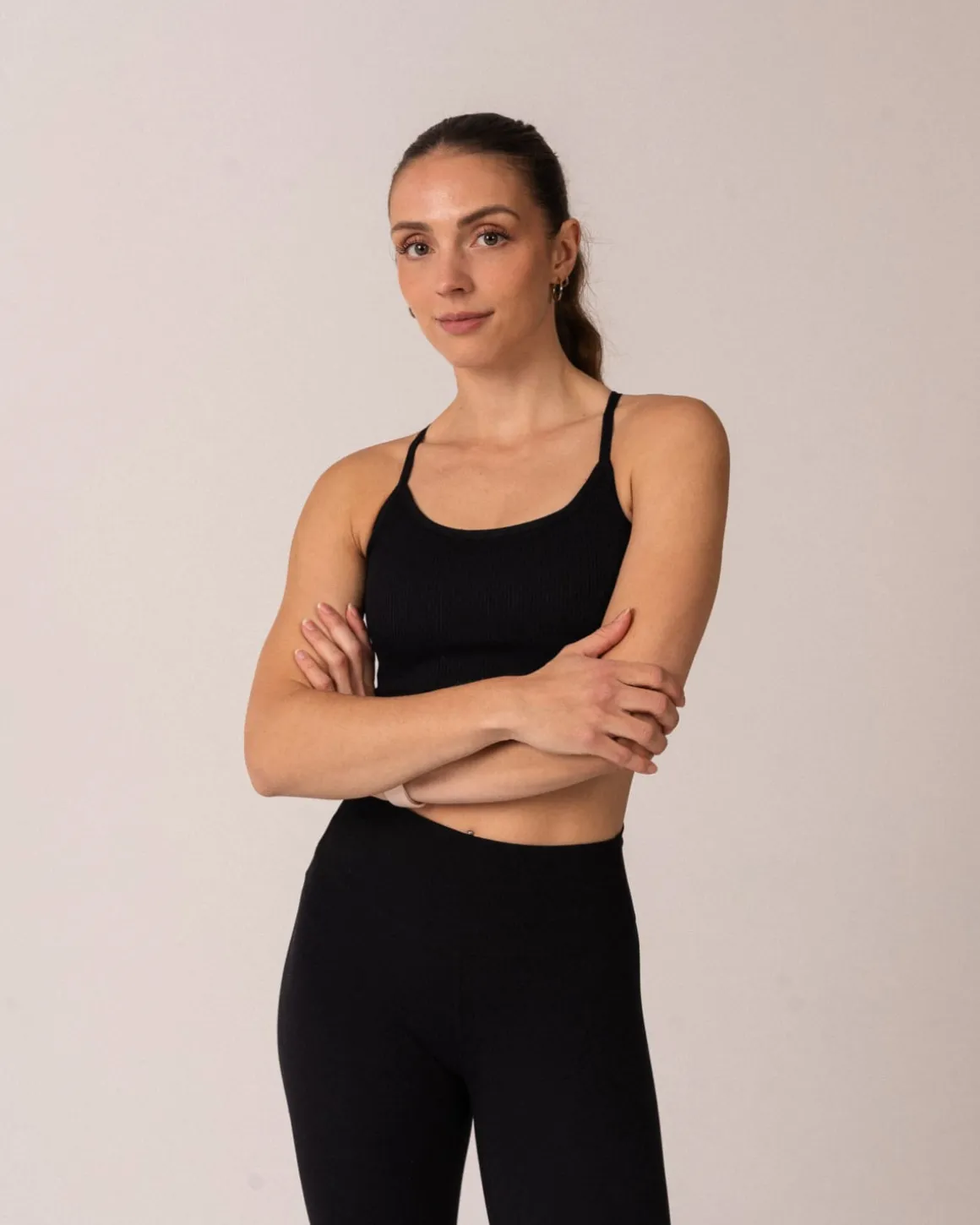 Perfect Rib Bra Black