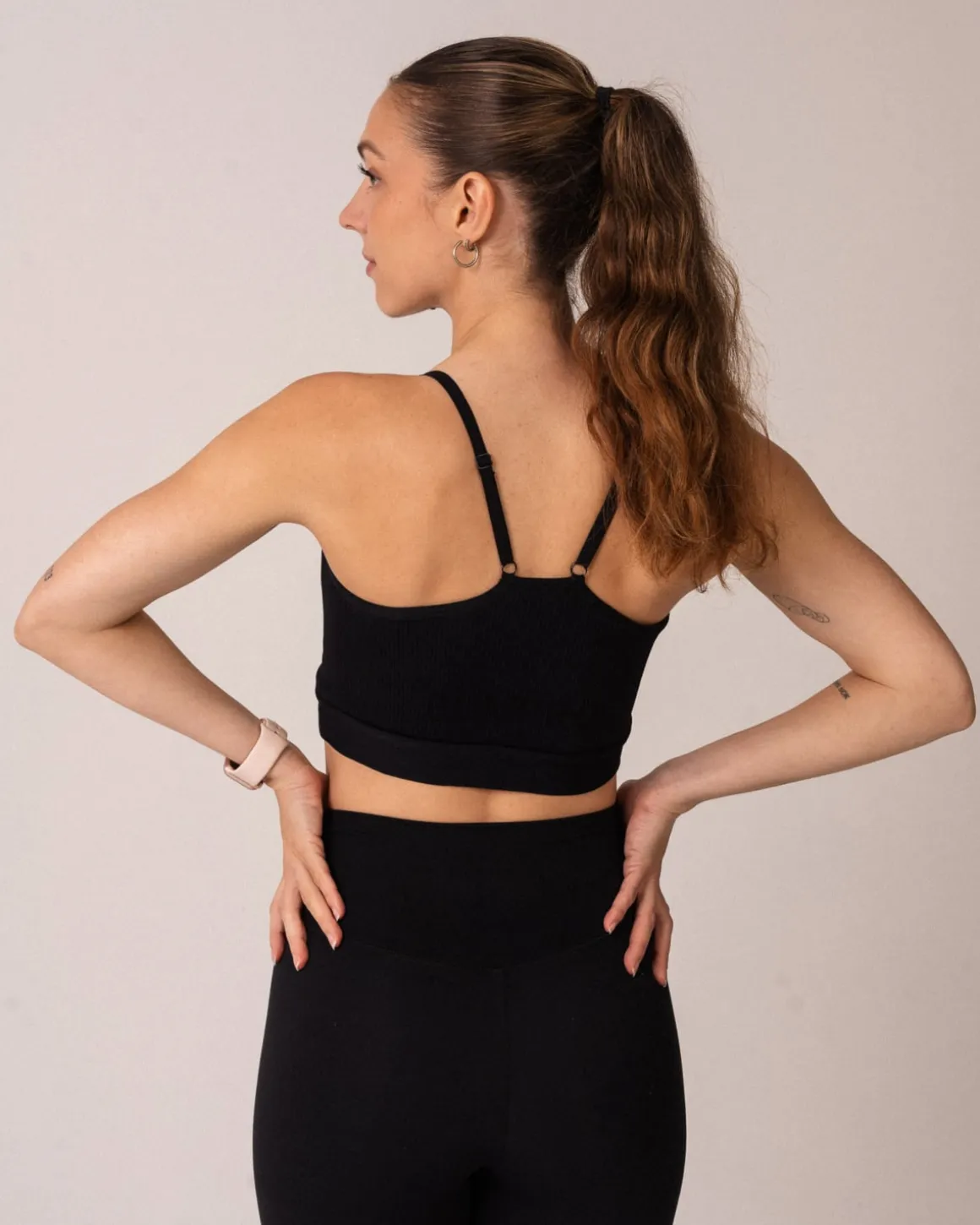Perfect Rib Bra Black