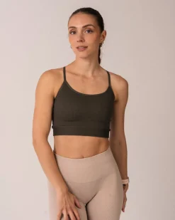 Perfect Rib Bra Military Green