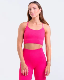 Perfect Rib Bra Pink Rasberry