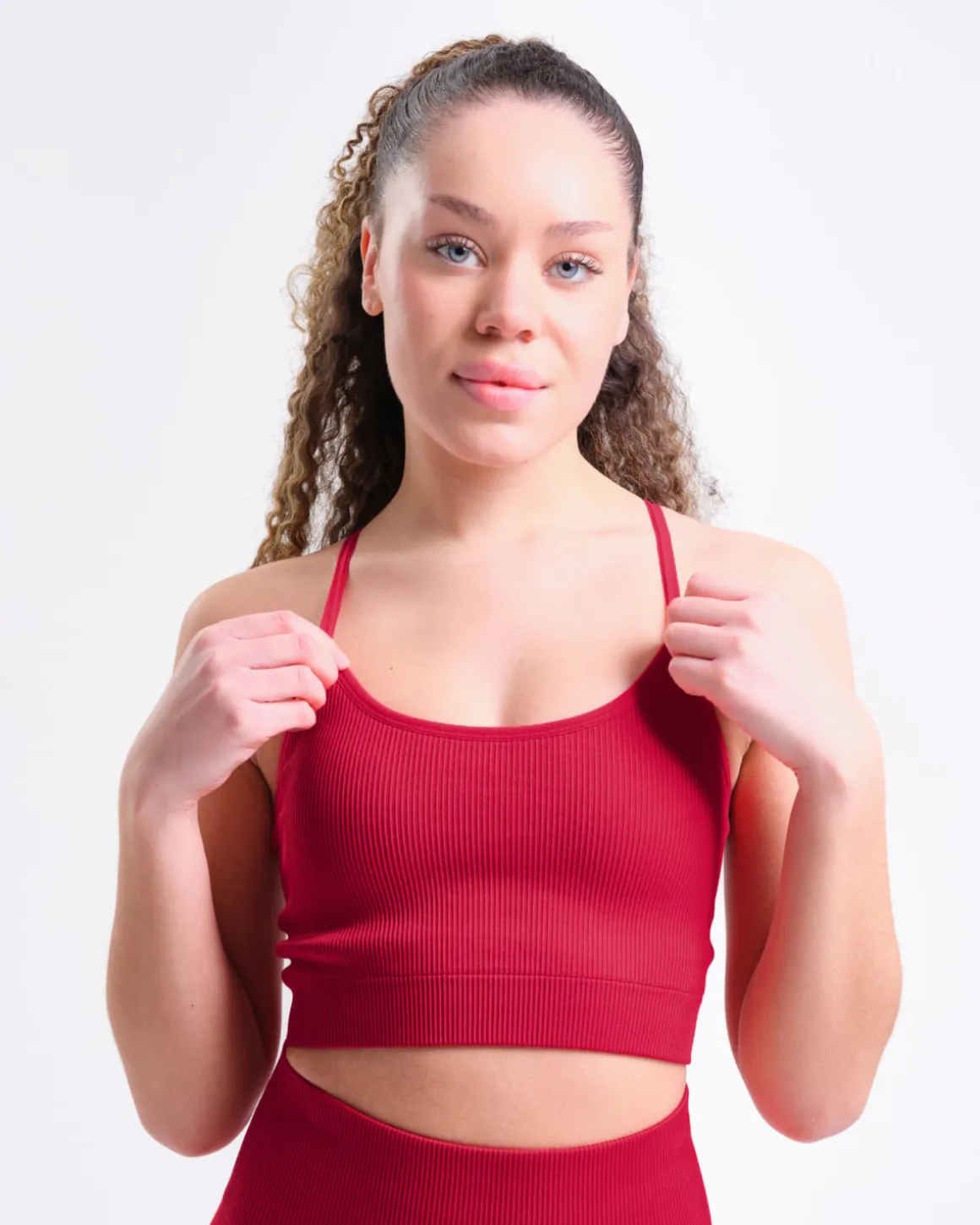 Perfect Rib Bra Red Chili