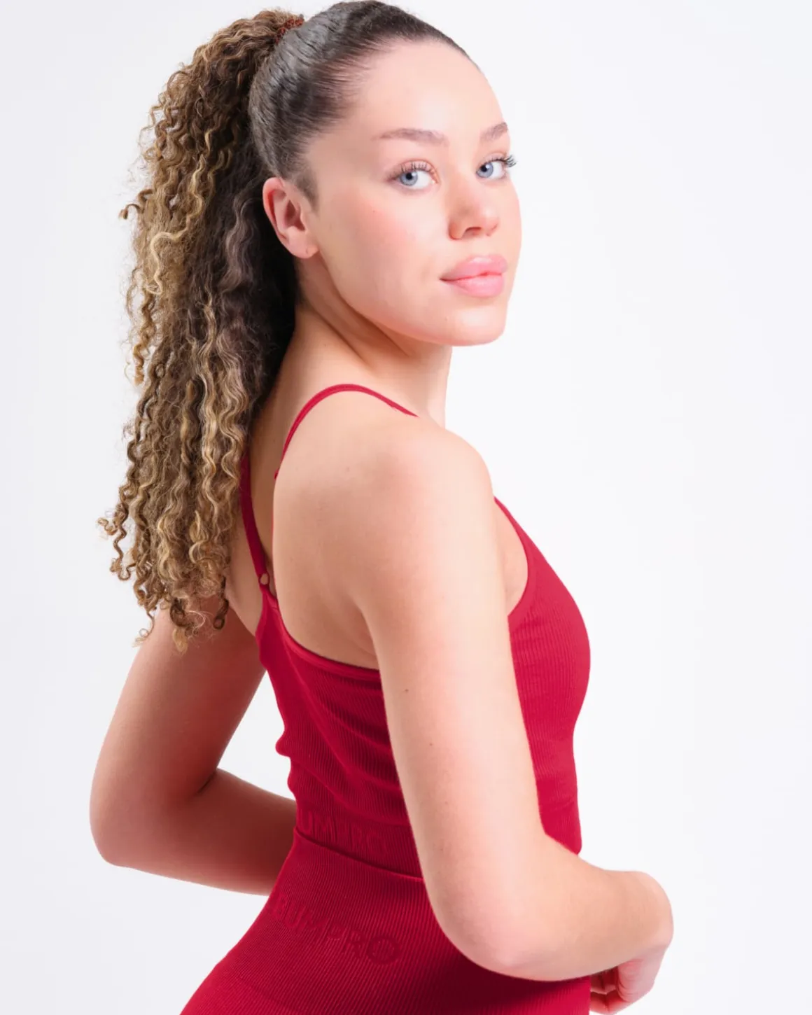 Perfect Rib Bra Red Chili