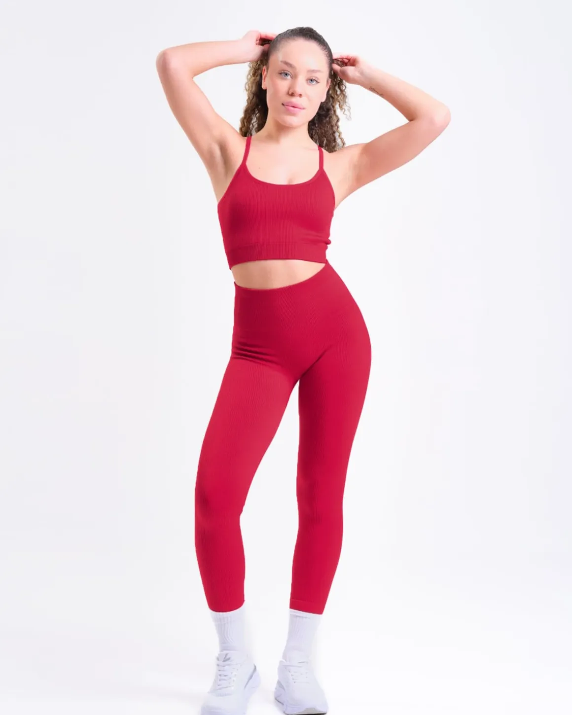 Perfect Rib Bra Red Chili