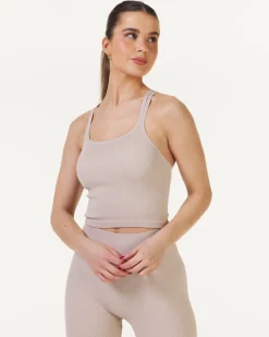 Perfect Rib Croptop Beige