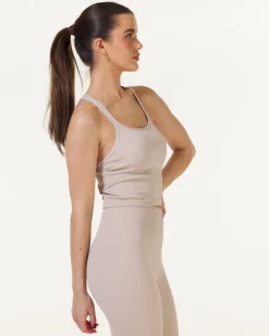 Perfect Rib Croptop Beige