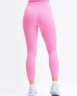Perfect Rib Crop Top + Perfect Rib Scrunchie Tights Pink Bubblegum SET