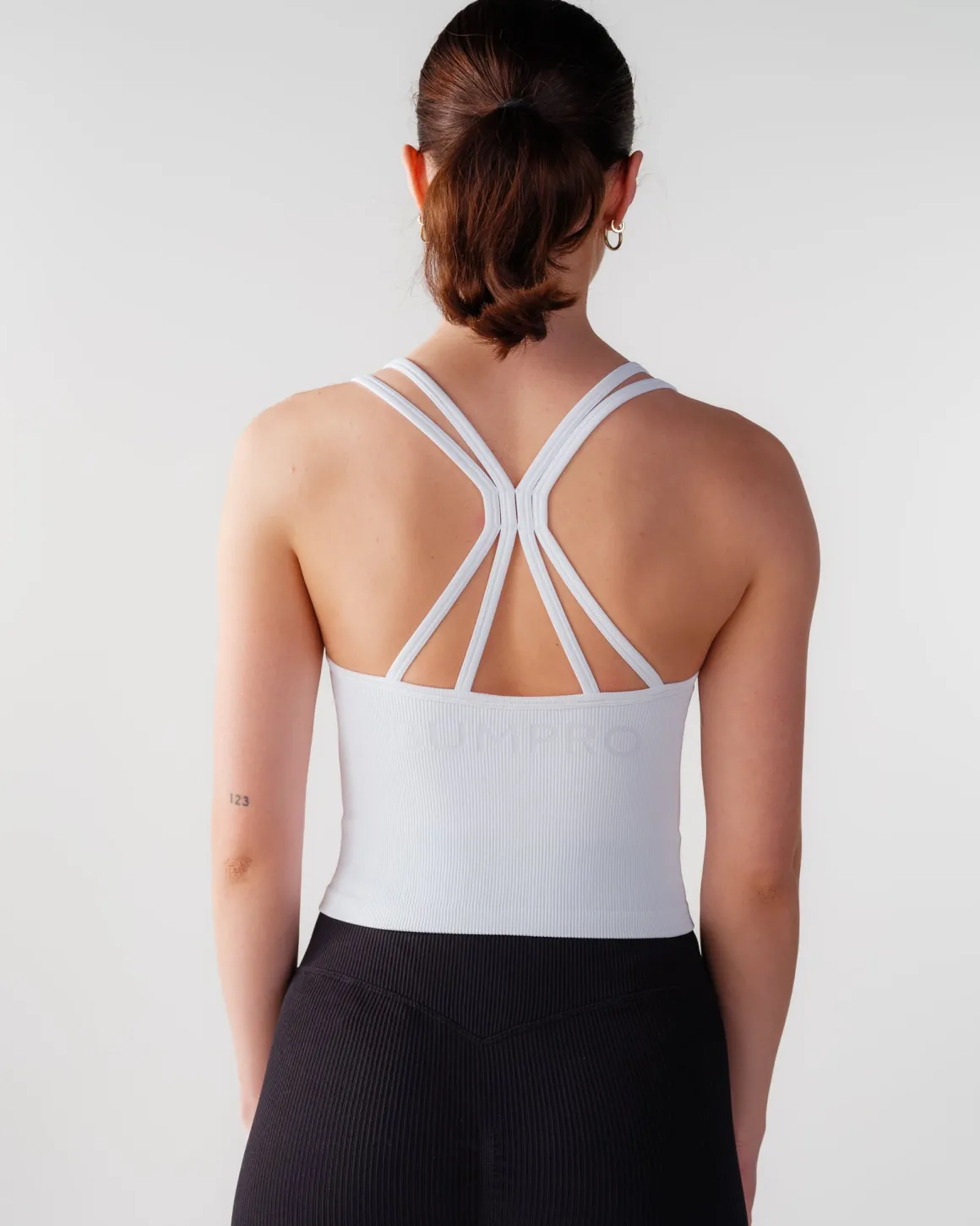 Perfect Rib Crop Top White