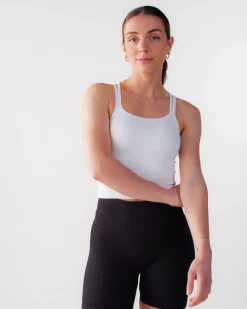 Perfect Rib Crop Top White