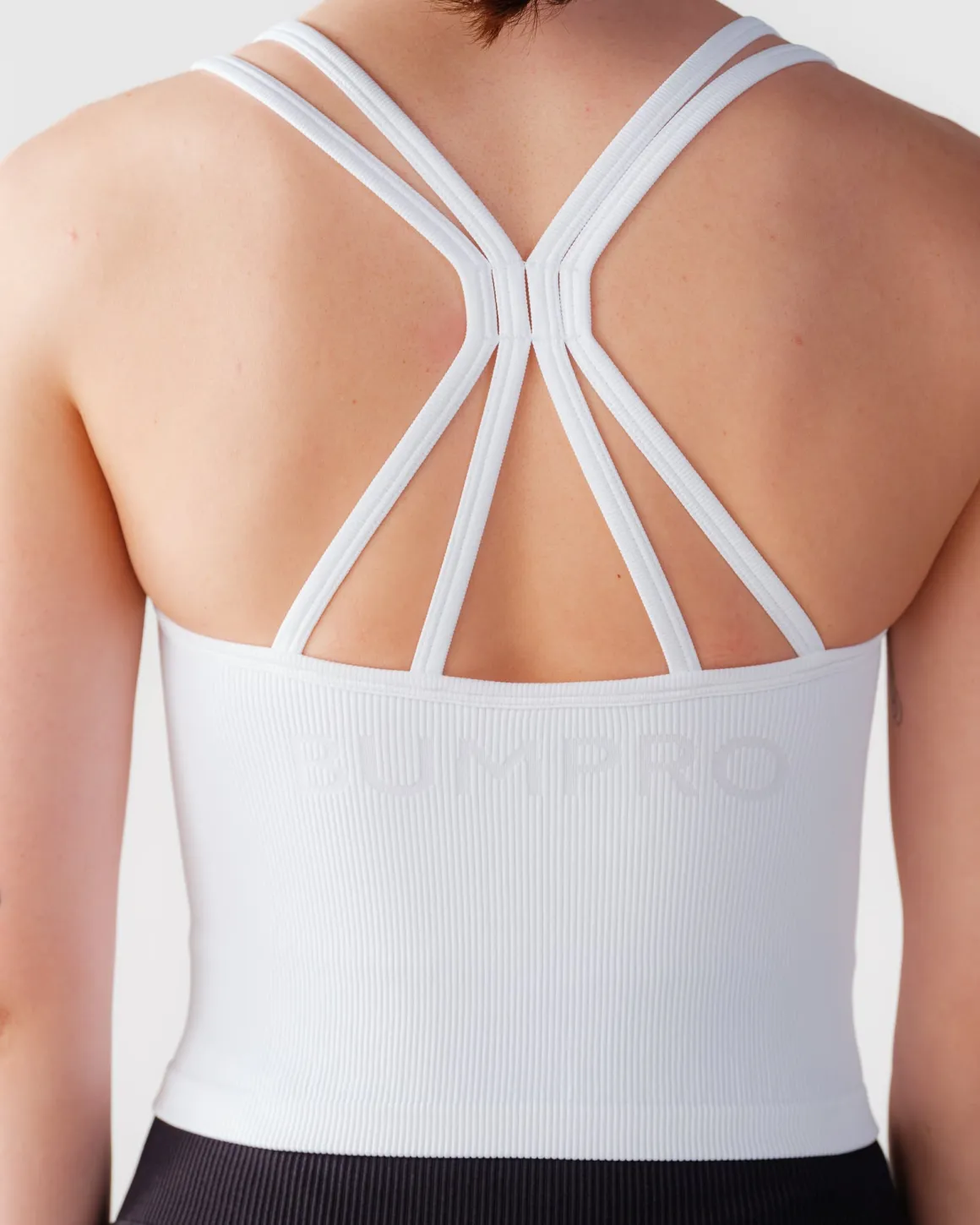 Perfect Rib Crop Top White