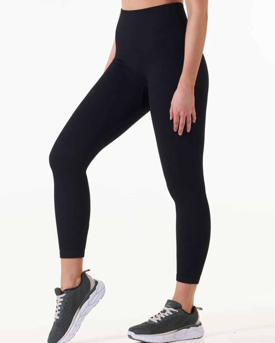 Perfect Rib LS Frill + Perfect Rib Tights Black SET