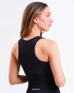 Perfect Rib Racer Tank Black