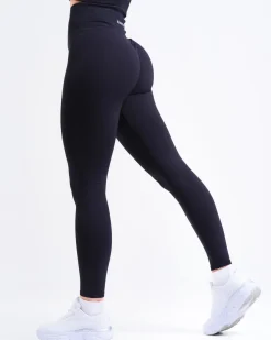Perfect Rib Racer Tank + Contour Seamless Tights Black SETT