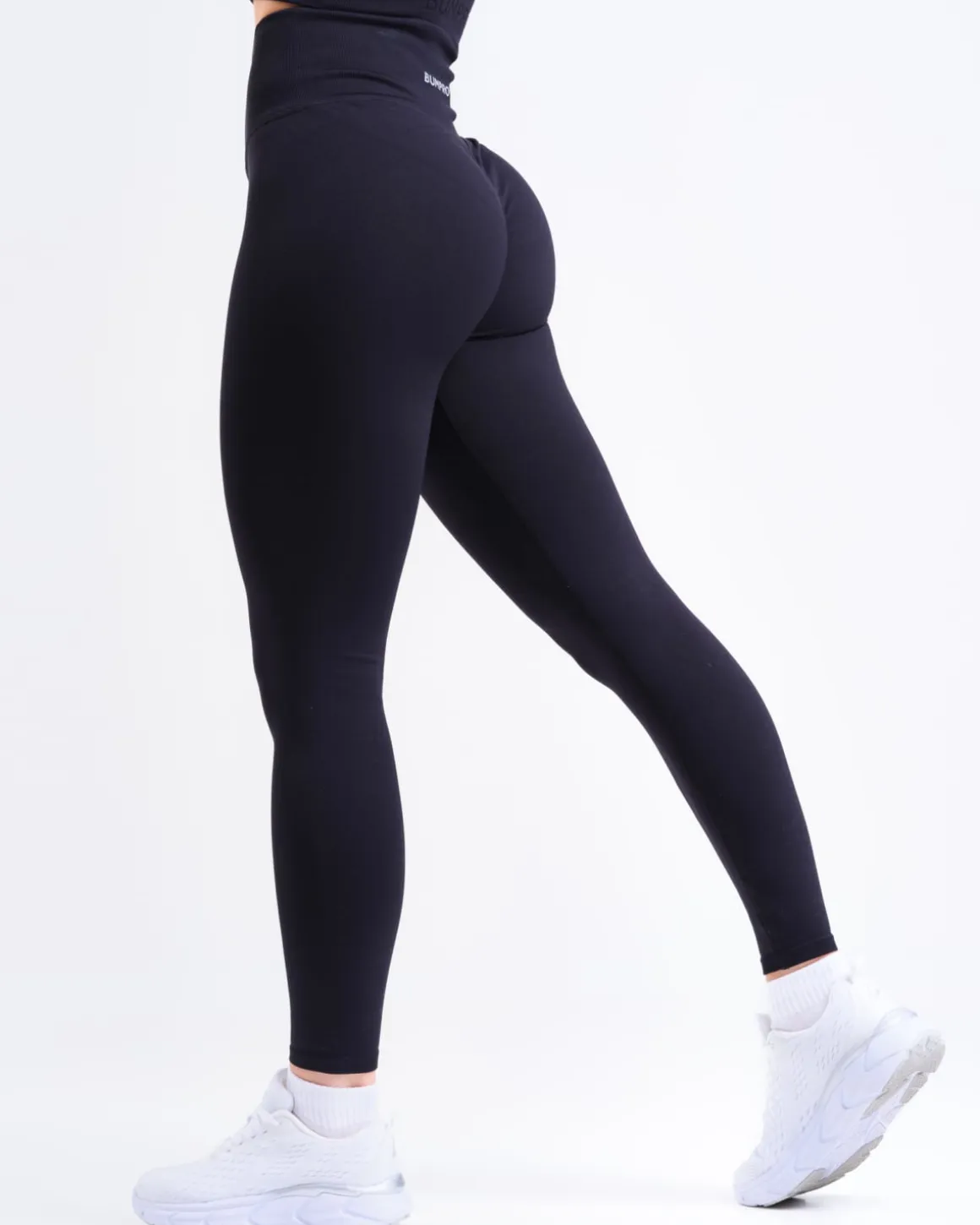 Perfect Rib Racer Tank + Contour Seamless Tights Black SETT