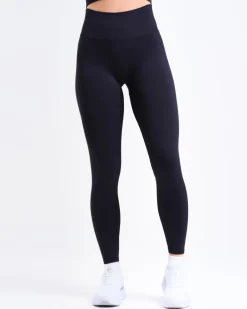 Perfect Rib Racer Tank + Contour Seamless Tights Black SET