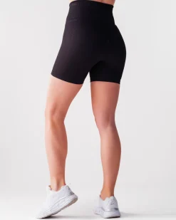 Perfect Rib Scrunchie Shorts 5″ Black
