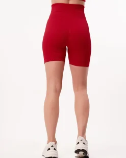 Perfect Rib Scrunchie Shorts 5″ Red Salsa