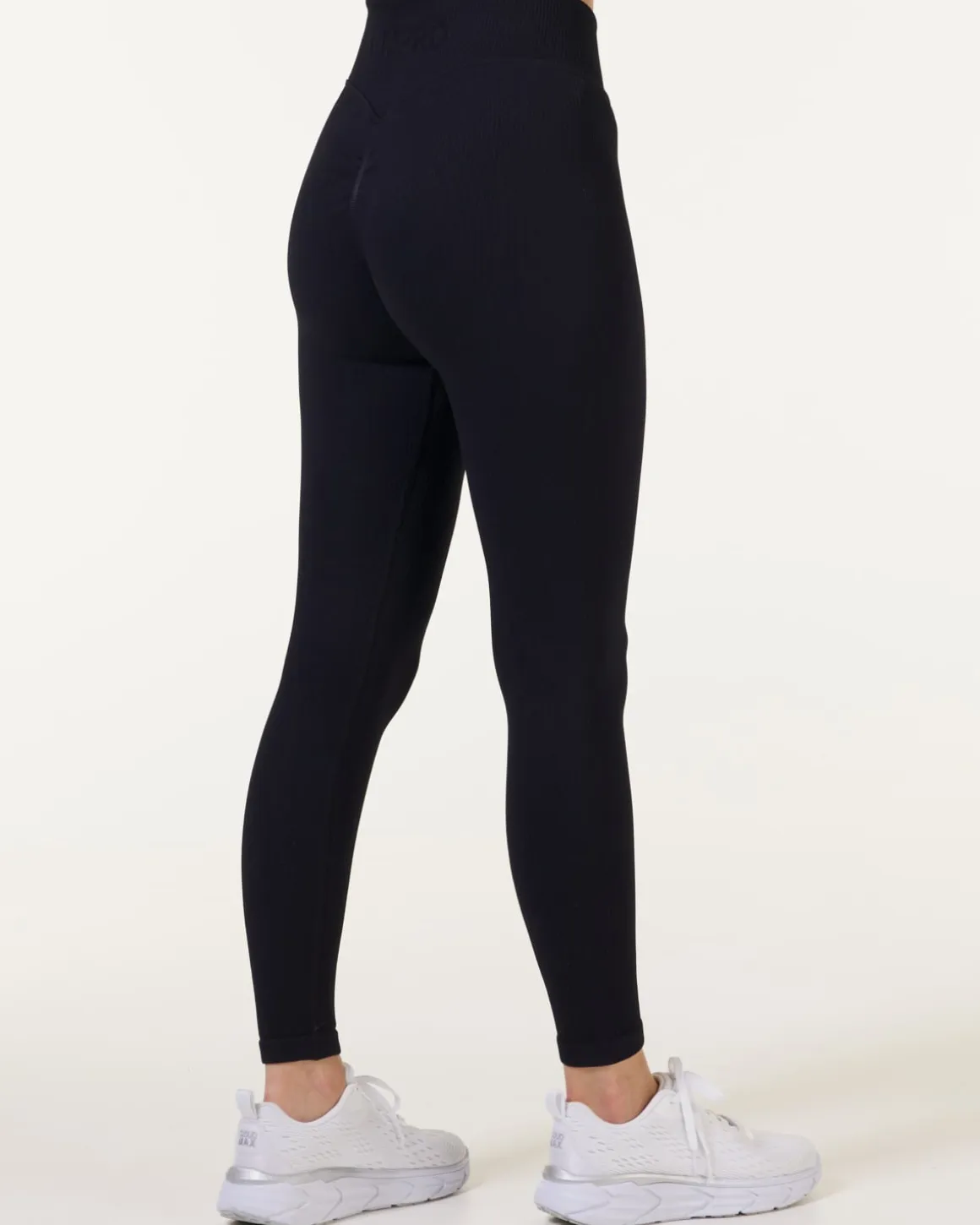 Perfect Rib Scrunchie Tights Black 2-PACK