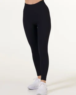 Perfect Rib Scrunchie Tights Black 2-PACK