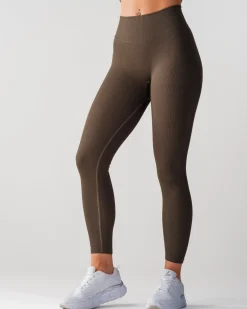 Perfect Rib Scrunchie Tights Military Green