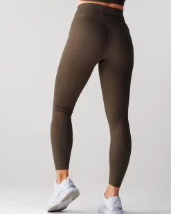 Perfect Rib Scrunchie Tights Military Green