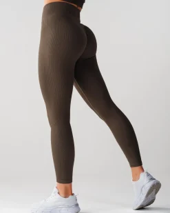 Perfect Rib Scrunchie Tights Military Green