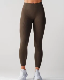 Perfect Rib Scrunchie Tights Military Green