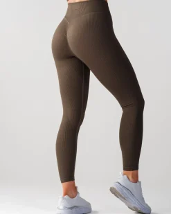Perfect Rib Scrunchie Tights Military Green