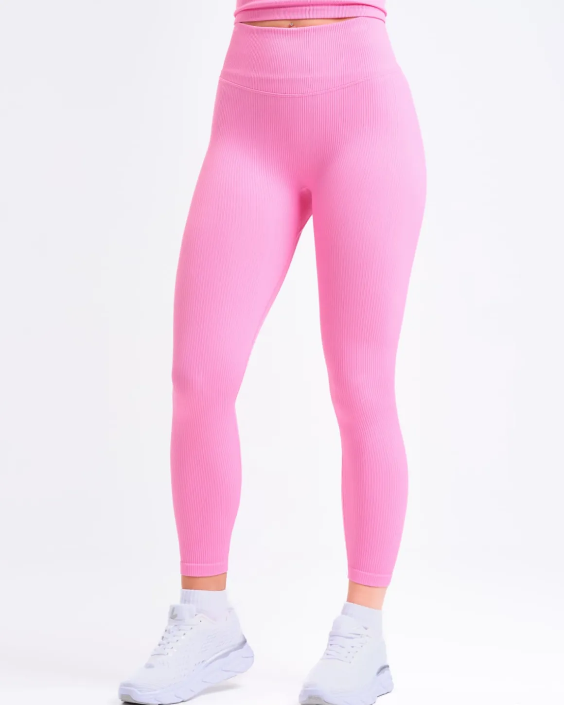Perfect Rib Scrunchie Tights Pink Bubblegum