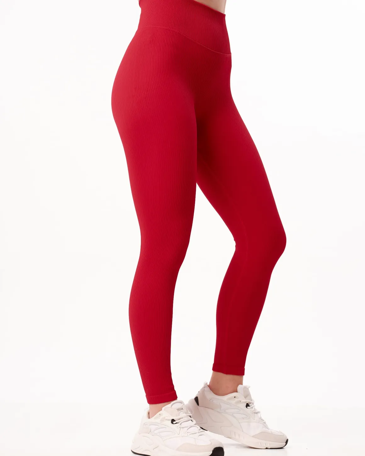 Perfect Rib Scrunchie Tights Red Salsa