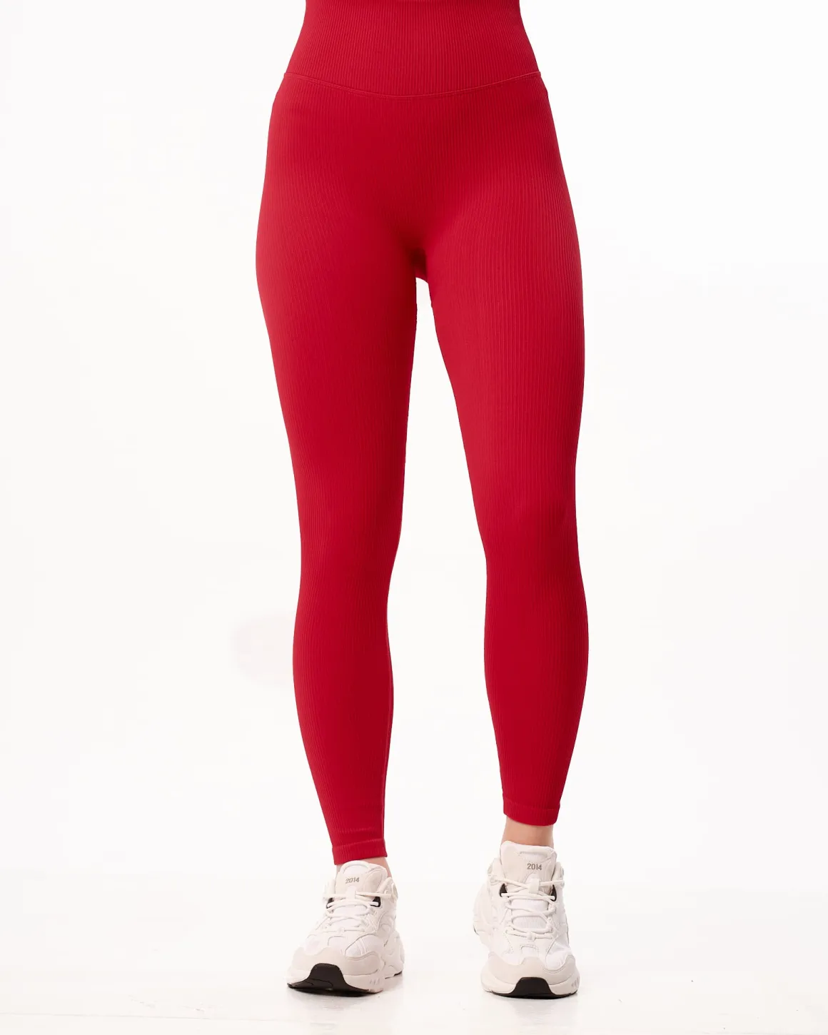 Perfect Rib Scrunchie Tights Red Salsa