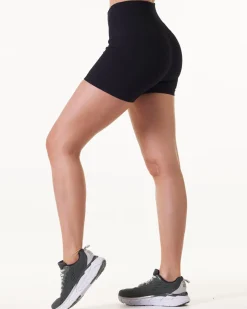 Perfect Rib Shorts 3″ Black