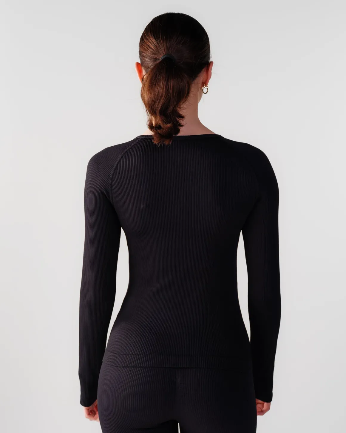 Perfect Rib Sweatshirt Black Beauty
