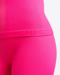 Perfect Rib Sweatshirt Turtleneck Pink Rasberry
