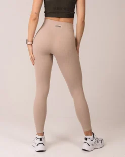 Perfect Rib Tights Beige