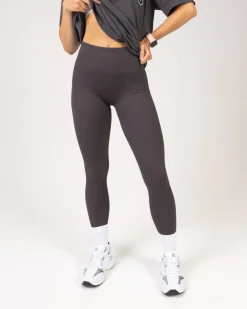 Perfect Rib Tights Grey Iron