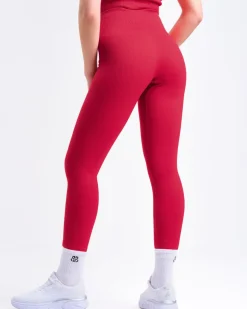 Perfect Rib Tights Red Chili