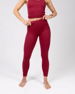 Perfect Rib Tights Red Tibetan