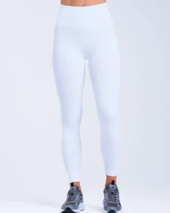 Perfect Rib Tights White