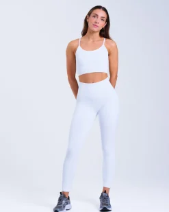 Perfect Rib Tights White