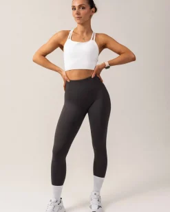 Perfect Wide Rib Scrunch Tights Grey Thunder