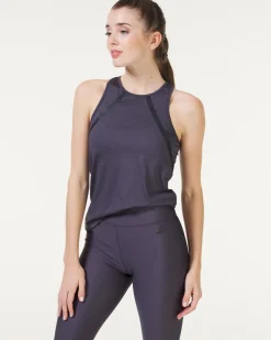 Perform Tank Top Grey Ebony