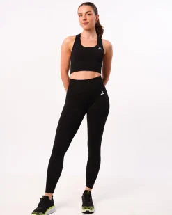 Phase Seamless Bra Black Melange