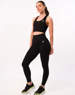 Phase Seamless Bra Black Melange