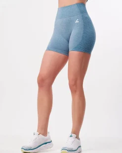 Phase Seamless Shorts Blue Breeze Melange