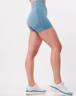 Phase Seamless Shorts Blue Breeze Melange