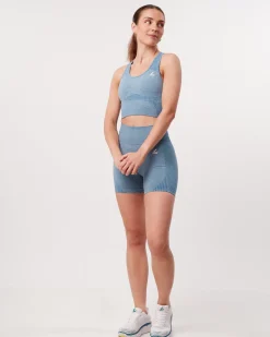 Phase Seamless Shorts Blue Breeze Melange