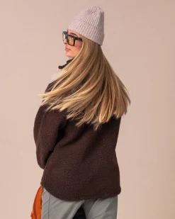 Pile Full Zip Jacket Brown Pine