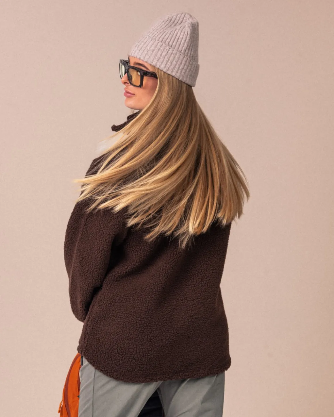 Pile Full Zip Jacket Brown Pine