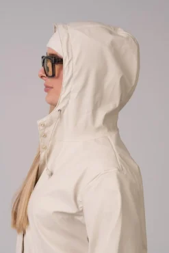 Pour Rain Coat Unisex Beige Oat